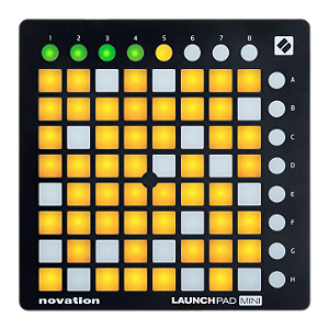 Controlador MIDI Novation Launchpad Mini MK2 64 Pads RGB com Integração Nativa com Ableton Live