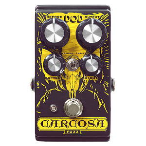 Pedal de Fuzz DOD Carcosa Fuzz Analog Fuzz com Controles Before After Output Hi-Cut Chave Demhe/Hali e True Bypass