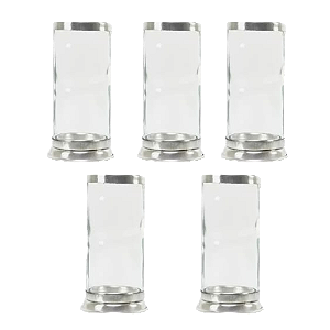 Kit 5 und Castiçal Copo Para Vela De 7 Dias