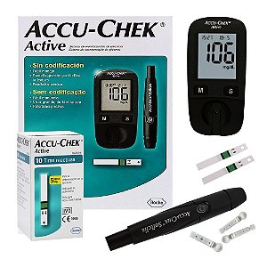 Kit Medidor de Glicose Accu-Chek Active Roche