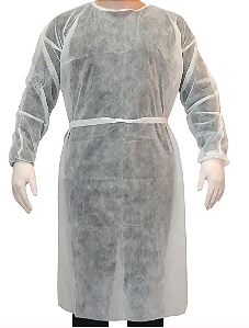 Avental Descartável Manga Longa GR30 pac. 10 unid.