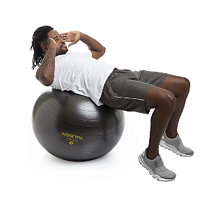 Bola Pilates preta 75cm Kestal UND