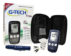 Kit Medidor de Glicose Free- Gtech
