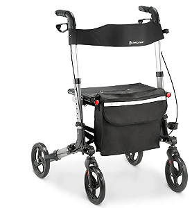 Andador de Alumínio Compacto 4 Rodas com Assento D14 Dellamed Unidade