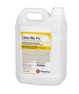Hipoclorito de Sódio Cloro Rio 1% 5L Rioquímica