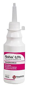 RIOHEX 0,5% SOLUÇÃO ALCOÓLICA RIOQUÍMICA 100ML