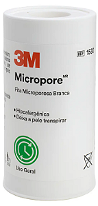 Fita Cirúrgica Microporosa 100x10 Hipoalergênica 1530 - 3M Solventum Und.