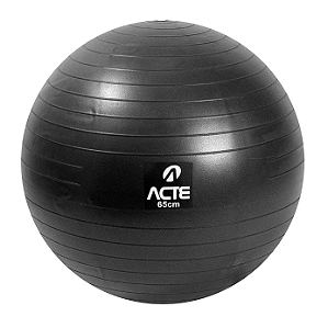 Bola de Pilates 65cm Preto T9 - Acte Sports