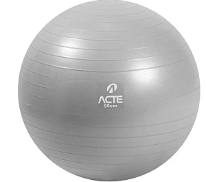 Bola de Pilates 55 cm Cinza Gym Ball T9-55P - Acte Sports UND