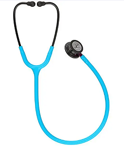 Estetoscópio 3M™ Littmann® Classic III™ 5872 Turquesa com Preto Mate e Conector Rosa