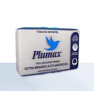 Toalha de Papel Interfolhas 23x21cm Extra Branco com 1000un - Plumax