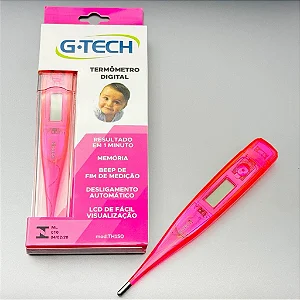 Termômetro digital rosa - G-Tech
