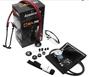 Kit Acadêmico Total Black com Bolsa Ergonômica– P.A. MED Vinho UND