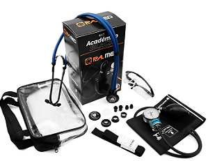 Kit Acadêmico Total Black com Bolsa - P.A MED KPA702 AZUL