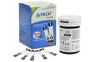 Tiras para Medição de Glicose com 25 Un. Lite G-Tech
