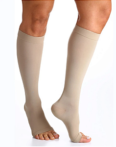 Meia Sigvaris Select Comfort - NATURAL GG2 Panturrilha Ponteira aberta
