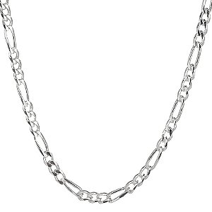 Corrente De Prata Masculina 3x1 4mm 70 cm