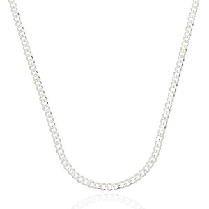Corrente De Prata Masculina Grumet 5 mm Italiana 70 cm