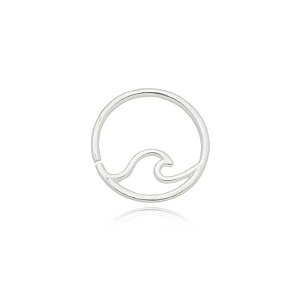 Piercing De Prata Argola Onda 10 mm