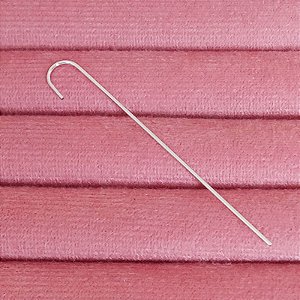 Brinco De Prata Tranversal Unilateral Ear Pin Fio Liso