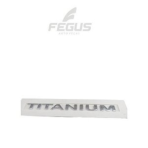 Emblema Titanium Tampa Tras Novo Original Focus / Ecosport