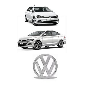 Emblema Grade Dianteira Novo Polo/virtus Cromado 6ea853601
