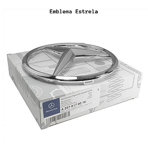 Emblema Estrela Grade Frontal Mercedes A2078170016  18cm