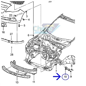 Guia Para-choque Dianteiro Direito Agile Montana 94705160