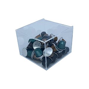 Caixa organizadora para capsulas de café de acrílico transparente