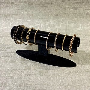 Expositor de pulseiras e braceletes Redondo - Preto