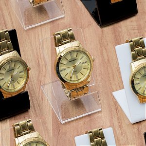 Expositor de relógios e pulseiras transparente - 3 peças
