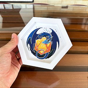 Bandeja Dragão Premium De Dados D20 Para Rpg D&D Dice Tray de Acrílico