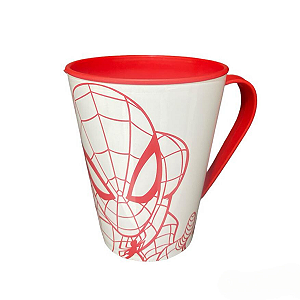 Caneca Infantil Divertida 360 ml Homem Aranha Plasútil