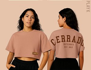 Cropped Oversized - Cor Mocha Mousse