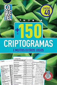 Livro Coquetel Mais de 150 Criptogramas 40