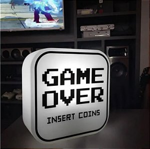 LUMINÁRIA BOX GAME OVER