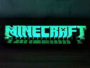 LUMINÁRIA LED FANART - MINECRAFT