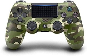 CONTROLE DUALSHOCK 4 - PLAYSTATION 4 - VERDE CAMUFLADO