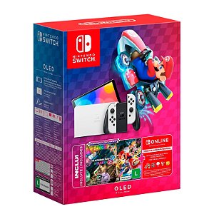 NINTENDO SWITCH OLED - COM JOGO MARIO KART