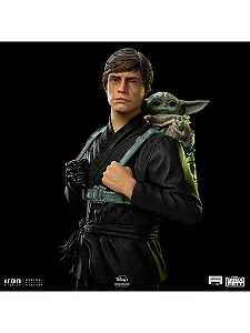 ESTÁTUA LUKE SKYWALKER AND GROGU - 1/10 - IRON STUDIOS