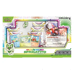 BOX POKÉMON COLEÇÃO PALDEA - SPRIGATITO