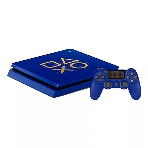 CONSOLE PS4 PLAYSTATION 4 SLIM 1TB DAYS OF PLAY BLUE - SEMINOVO