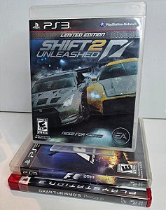 KIT JOGOS PS3 - GT 5, F1 2010, SHIFT 2 - USADOS