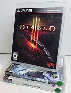 KIT JOGOS PS3 - DIABLO 3, METAL GEAR RISING, FINAL FANTASY 13 - USADOS
