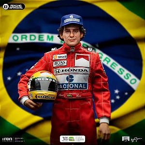 ESTÁTUA AYRTON SENNA - LEGACY REPLICA - 1/4 - IRON STUDIOS