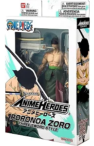 RORONOA ZORO - ONE PIECE - ANIME HEROES BANDAI - ARTICULADO