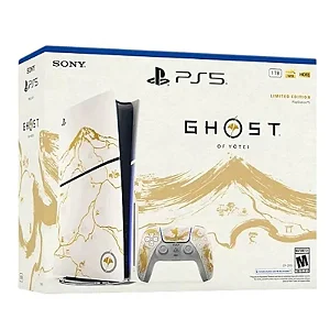 CONSOLE PS5 PLAYSTATION 5 SLIM EDIÇÃO GHOST OF YOTEI