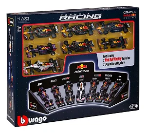 KIT FORMULA 1 - 7 CARROS - RED BULL - BURAGO