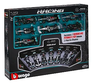 KIT FORMULA 1 - 7 CARROS - MERCEDES-AMG PETRONAS - BURAGO