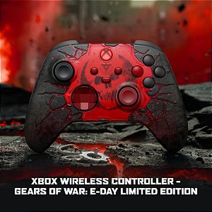 CONTROLE XBOX - GEARS OF WAR E-DAY - EDIÇÃO LIMITADA